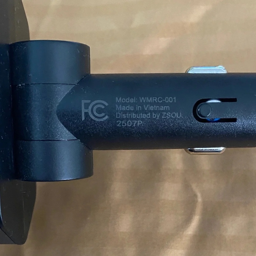 High-Speed Black USB Car Charger with Type-C Port